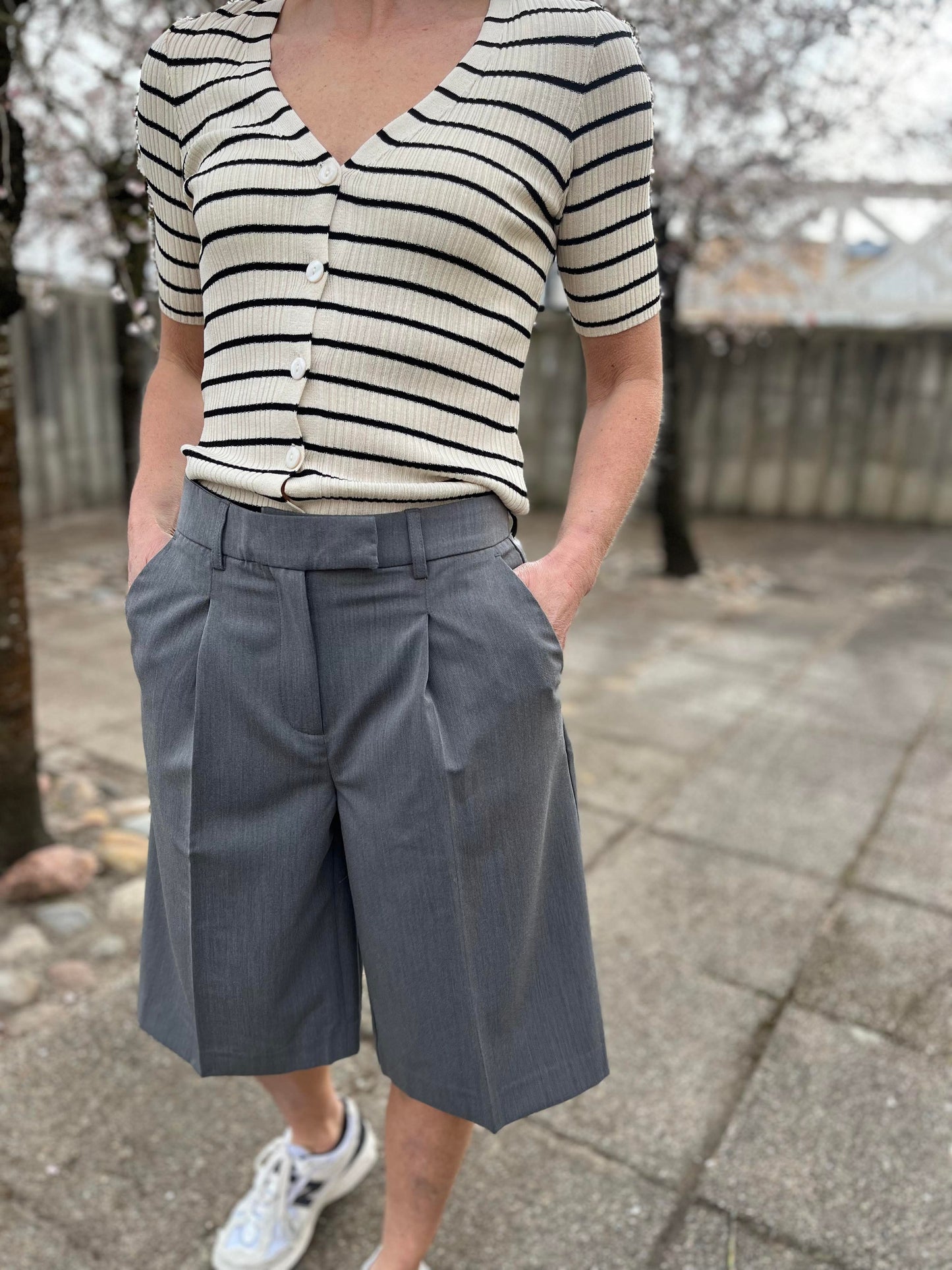 VMJOSEFINE Shorts - Medium Grey Melange