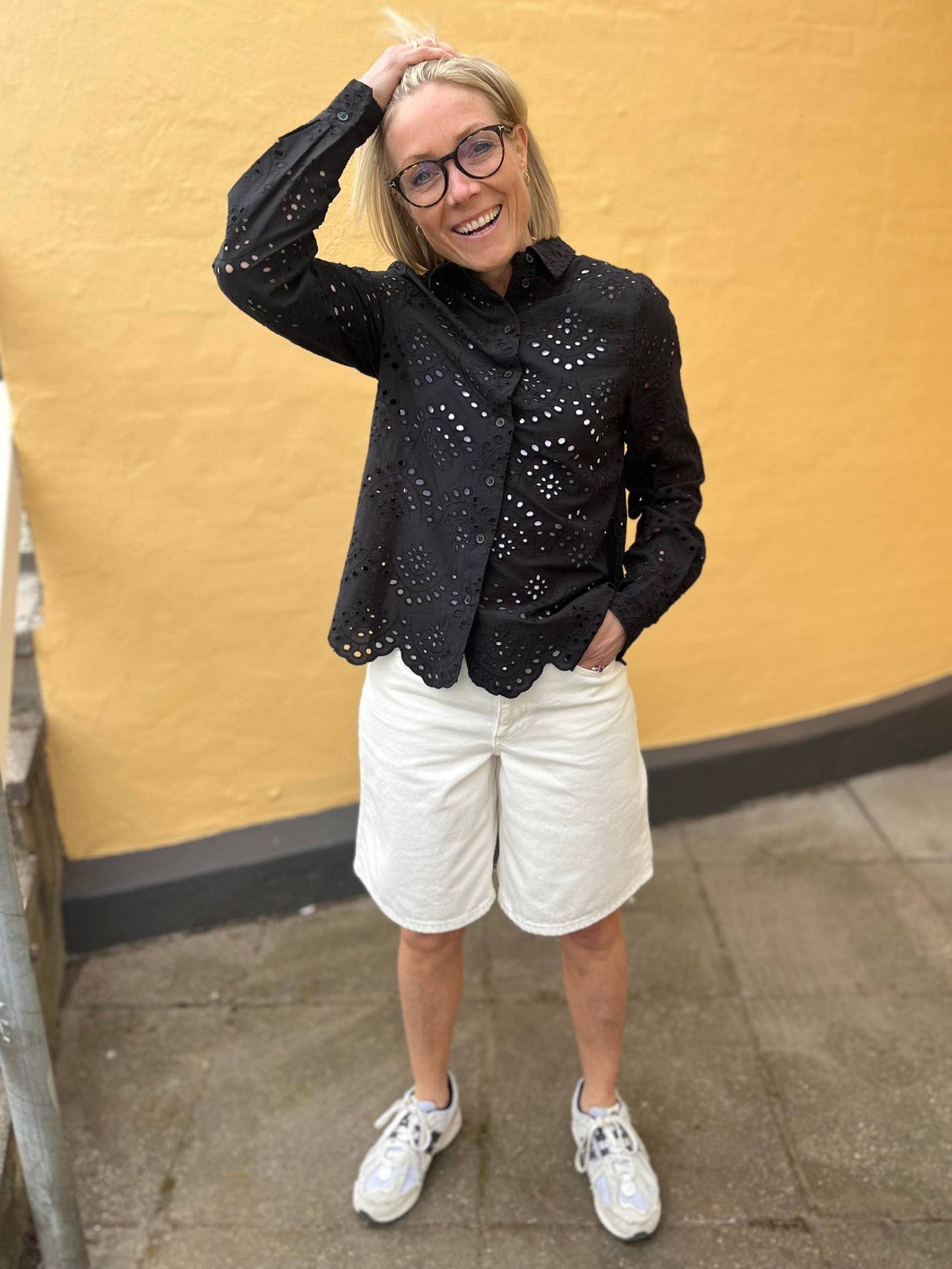 VMSAGE 5 Pockets Shorts - Ecru