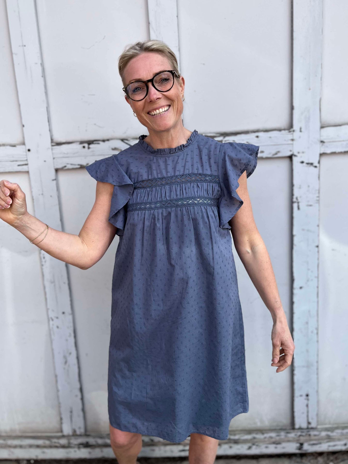 VMTRINE Short Dress - China Blue