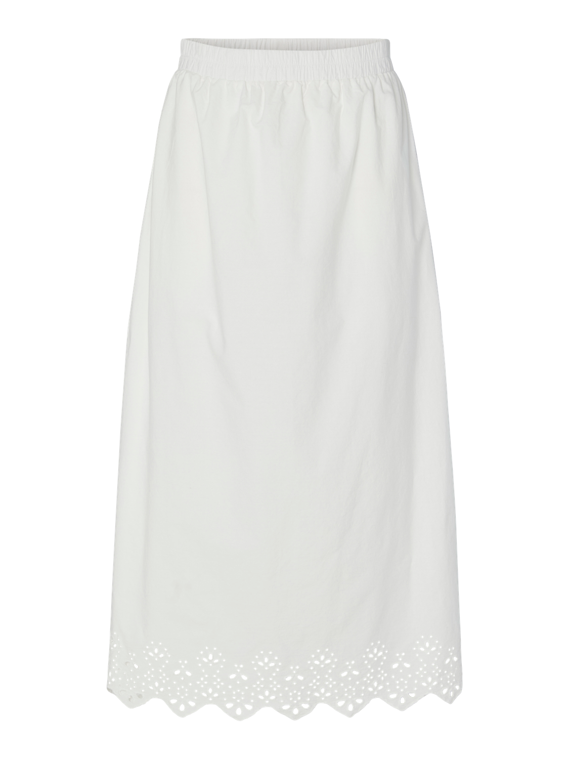 PCSALMINA Long Skirt - Cloud Dancer