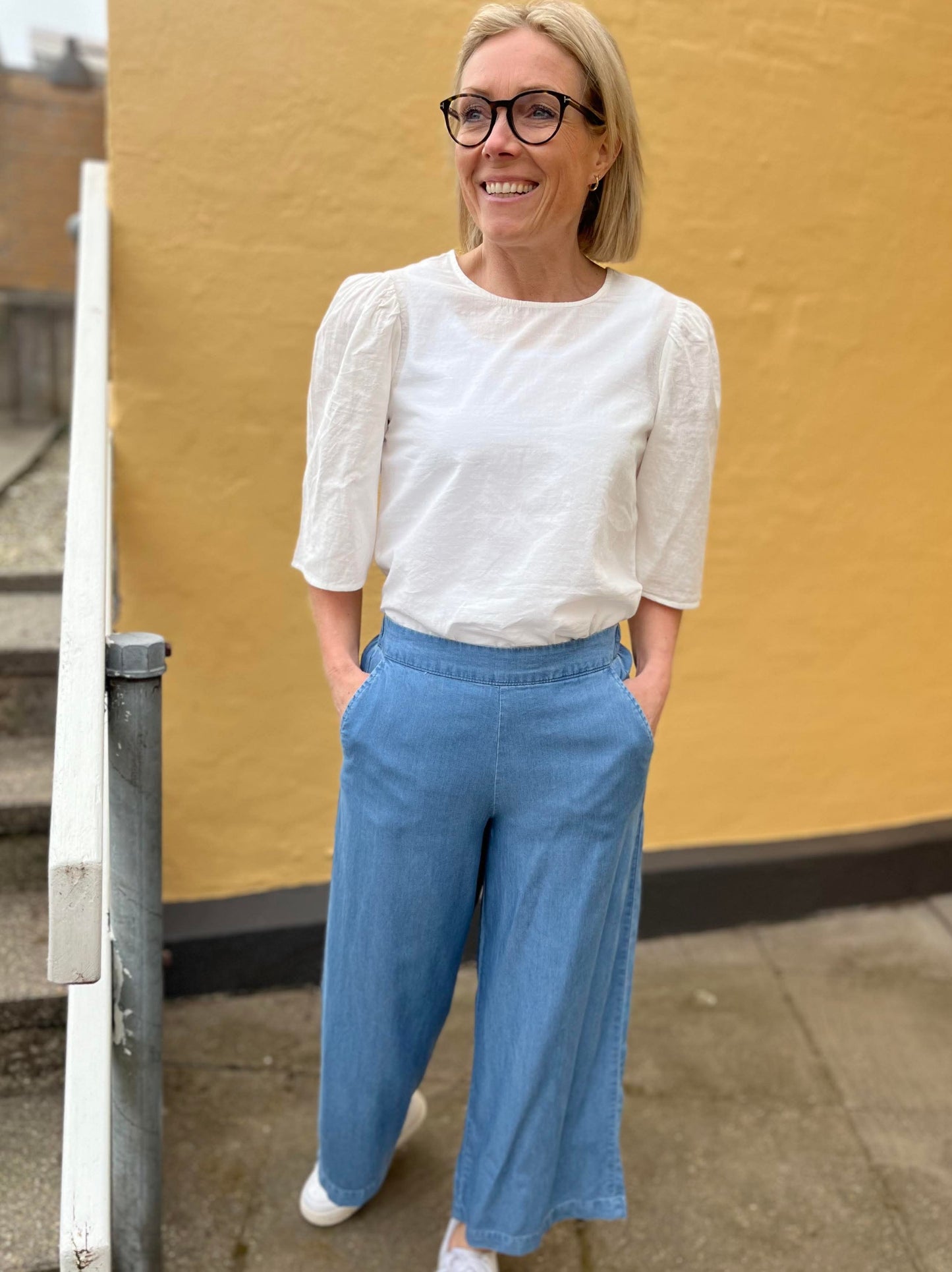 VMBREE Trousers - Medium Blue Denim