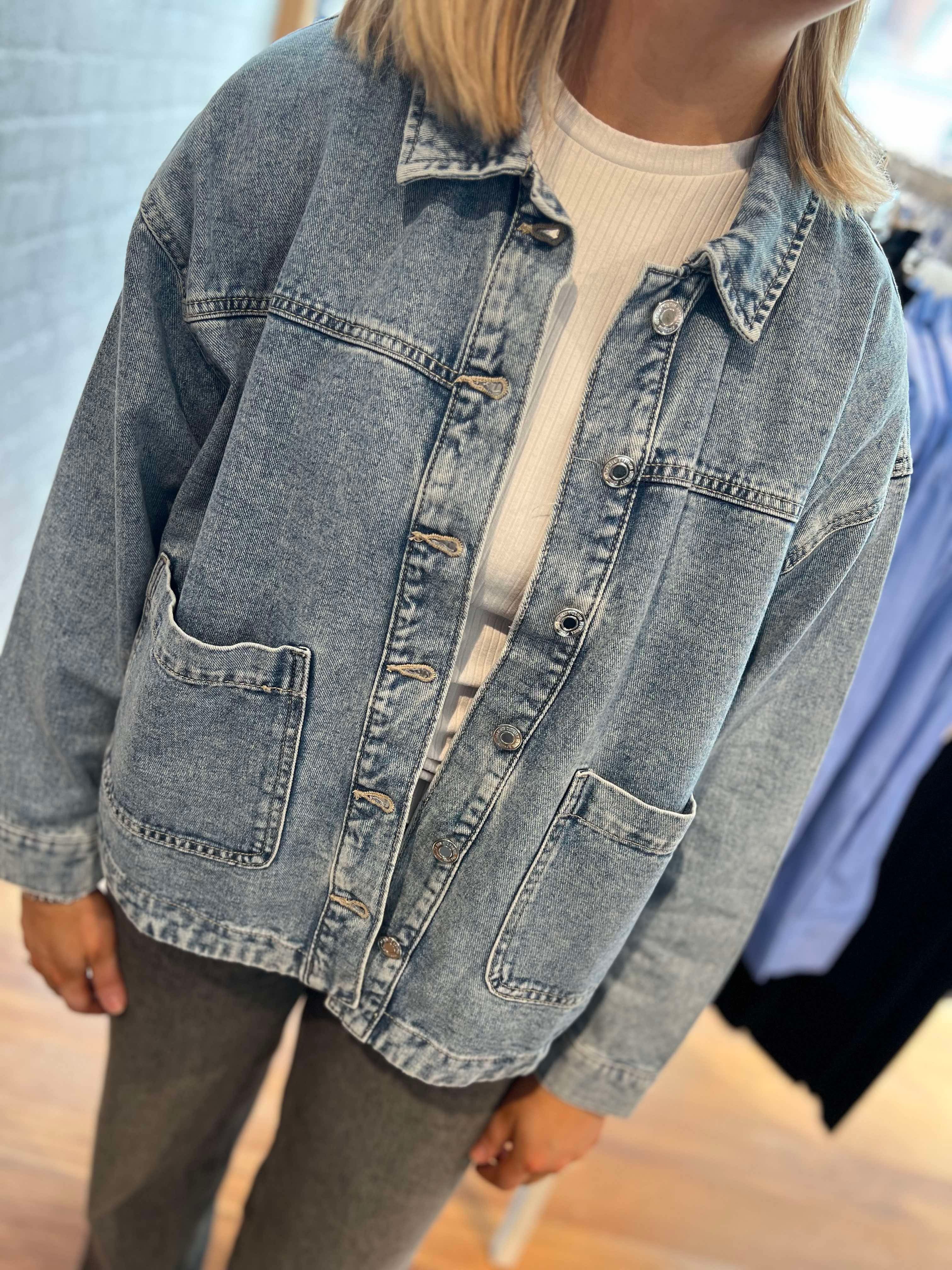 VMJAMIE Denim Jacket - Light Blue Denim