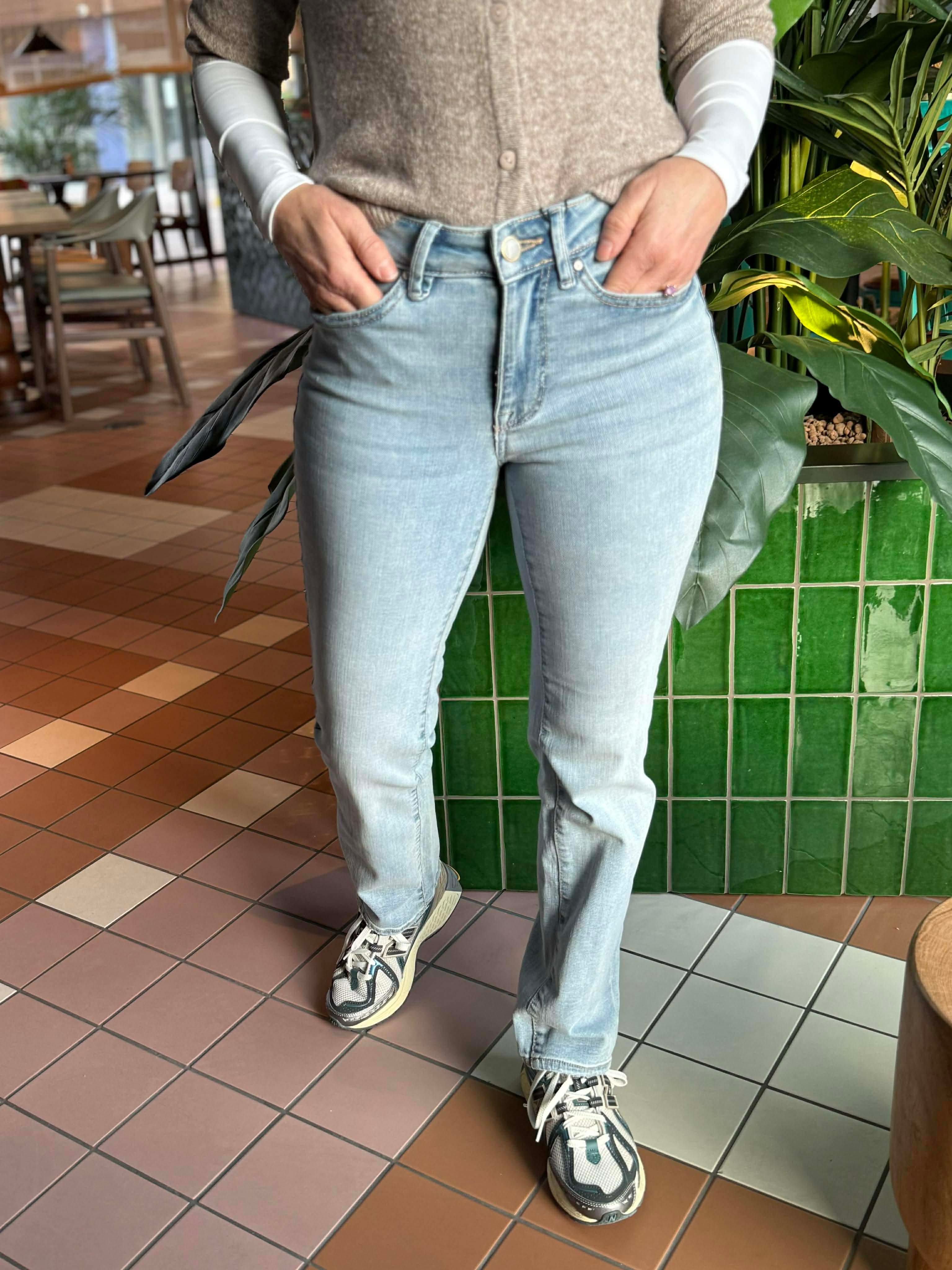 VMFLASH Straight jeans - Light Blue Denim