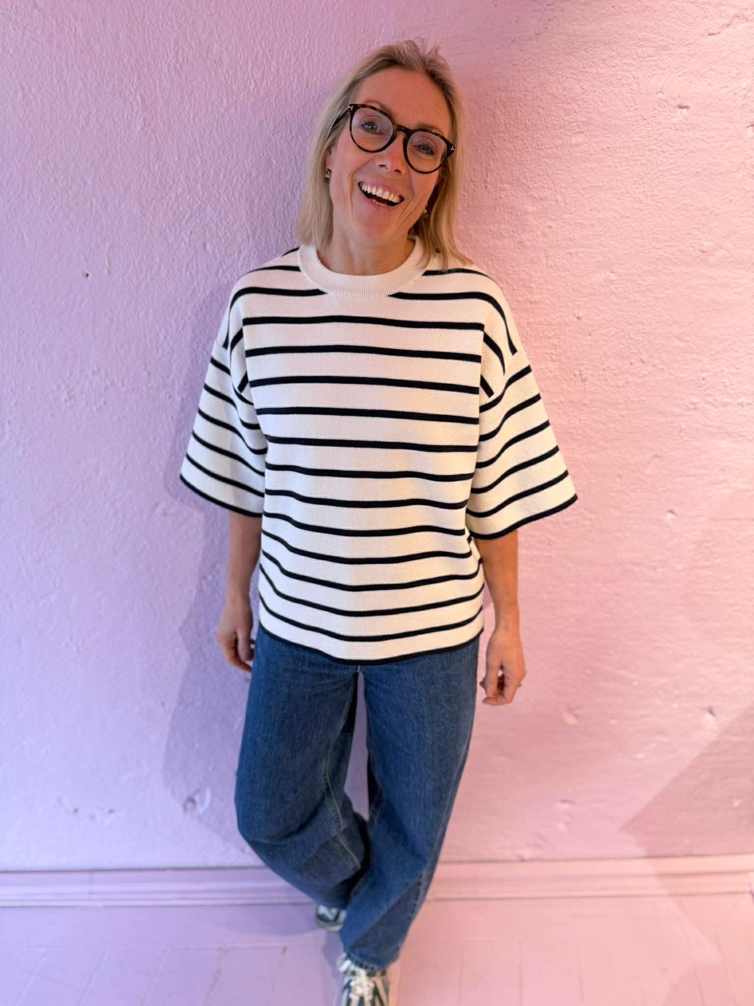 PCGIAN Knit Top - Cloud Dancer