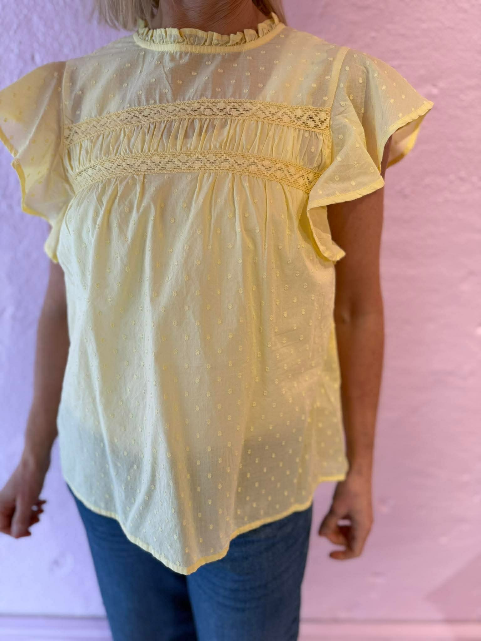 VMTRINE Top - Pale Banana