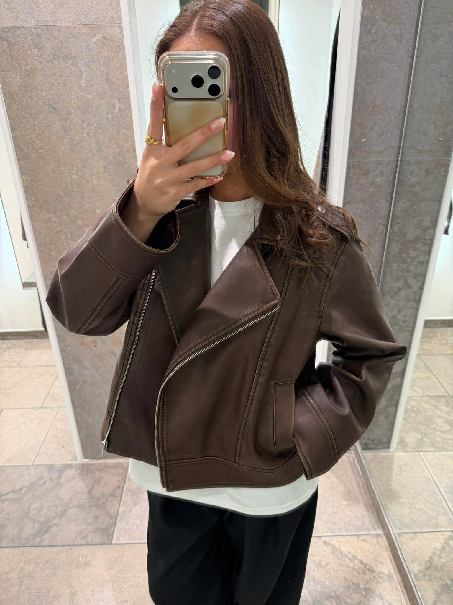 PCJOSIE Biker - Hot Fudge