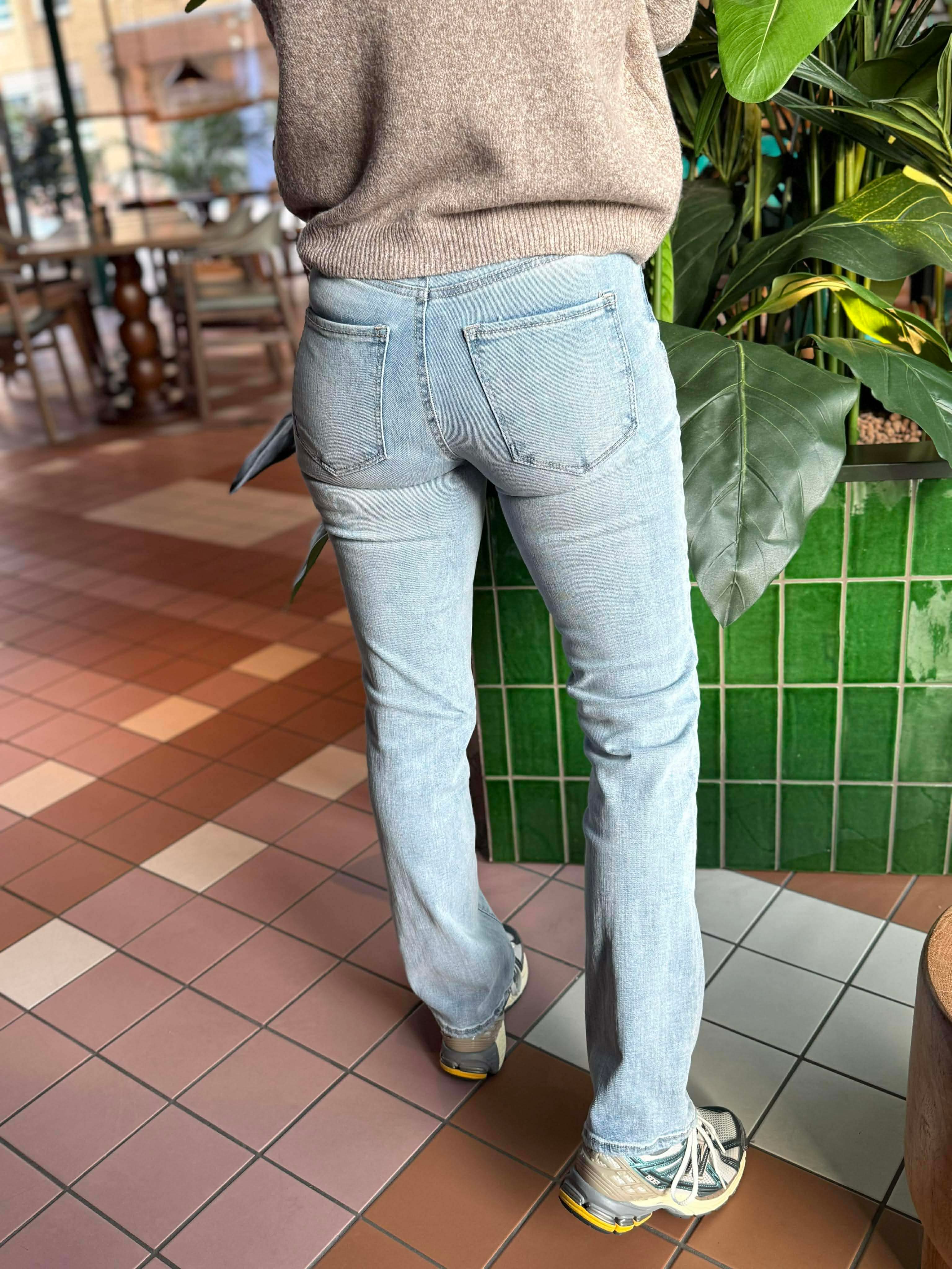 VMFLASH Straight jeans - Light Blue Denim