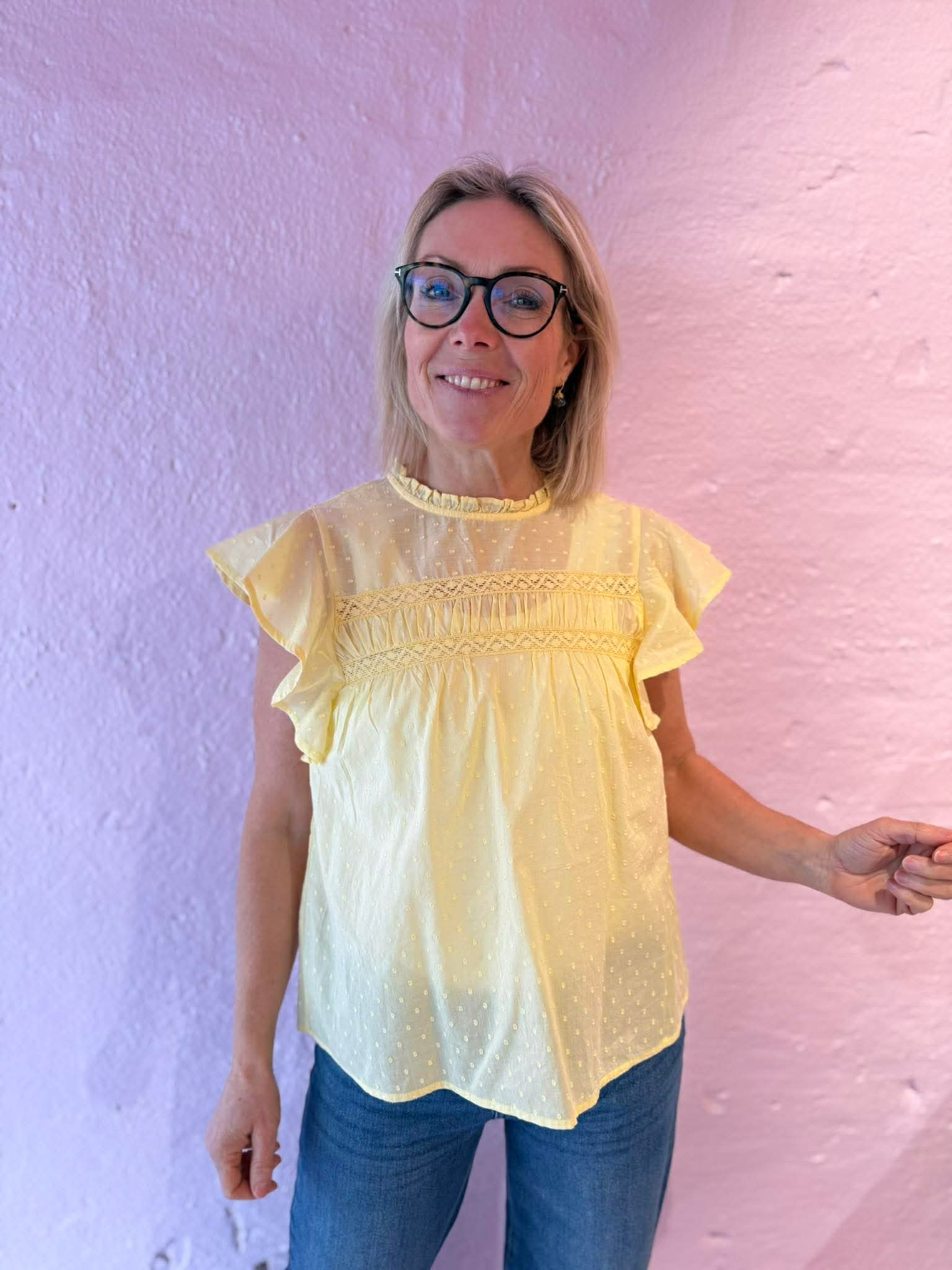 VMTRINE Top - Pale Banana