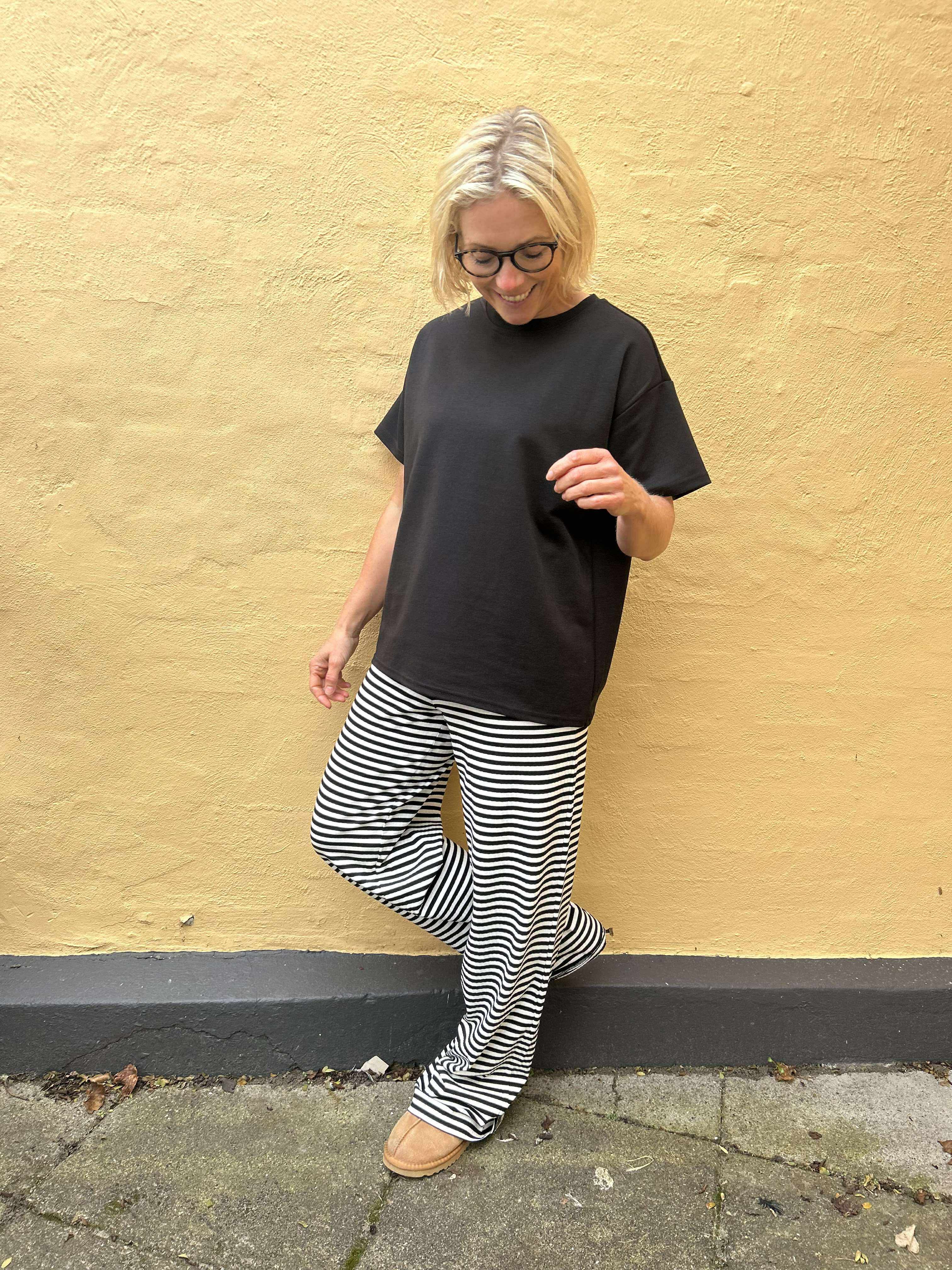 PCLAYA Trousers - Black/White