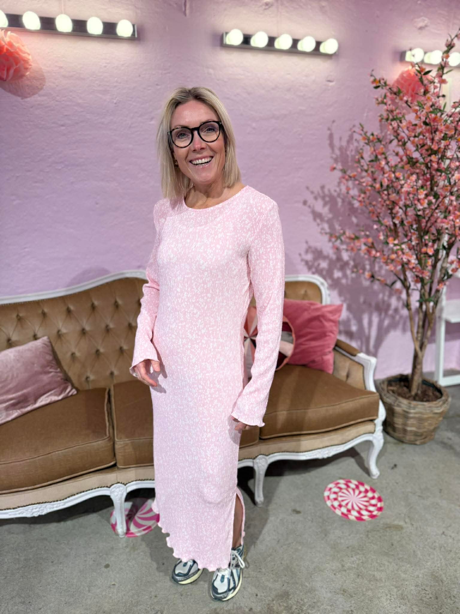 PCFLORA Midi Dress - Roseate Spoonbill