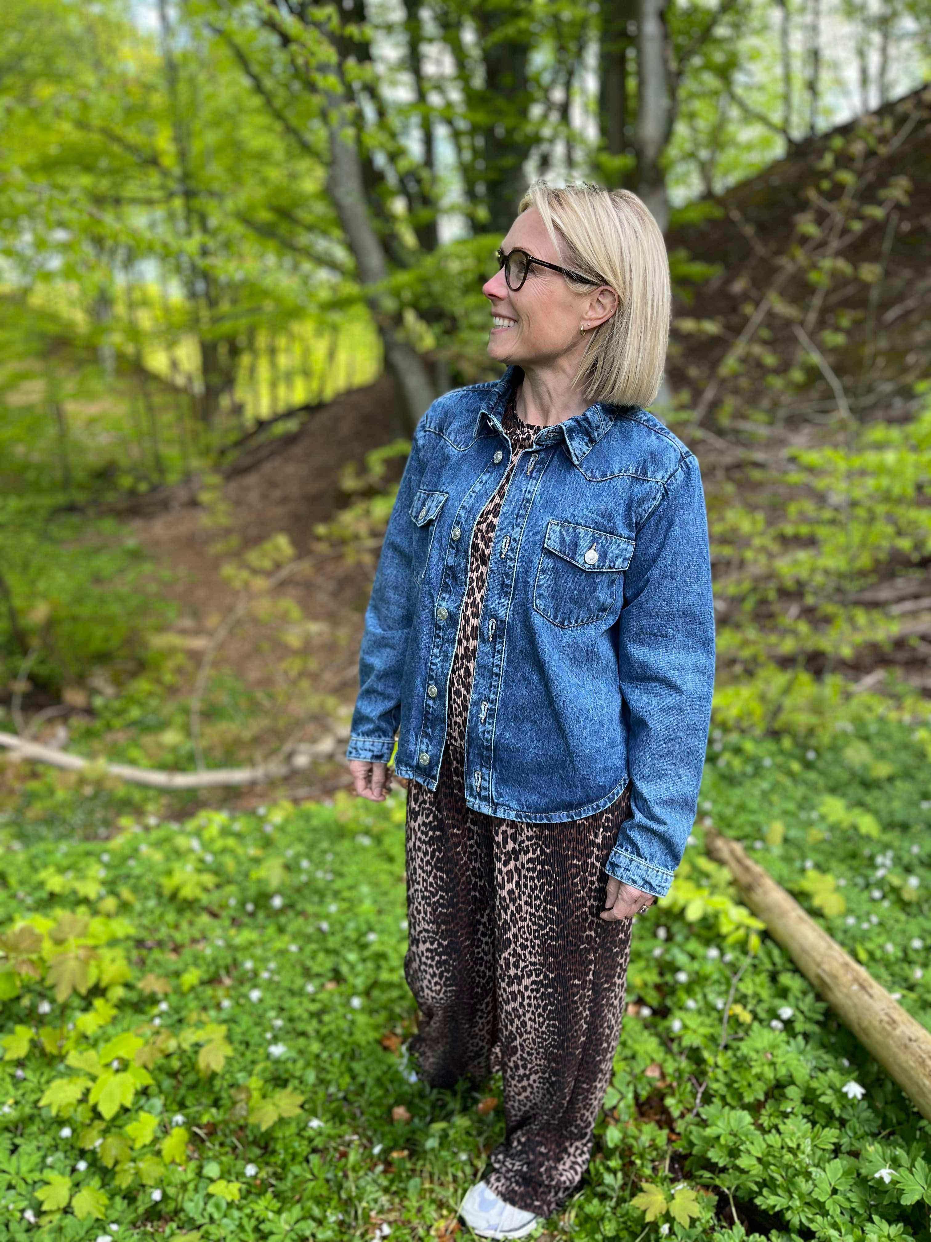 PCTASHA Denim Shirt - Medium Blue Denim