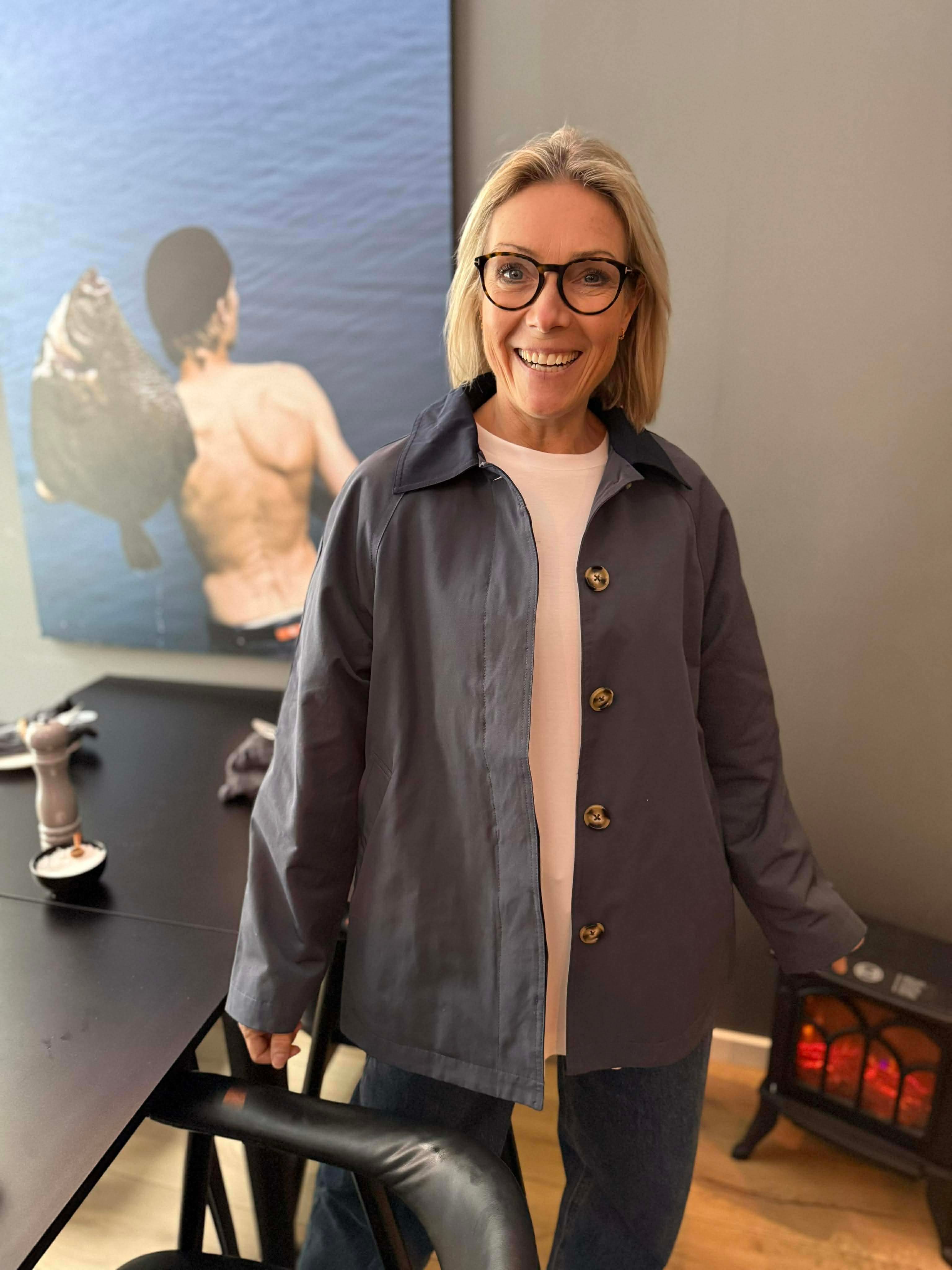 PCVILMA Trenchcoat - Ombre Blue