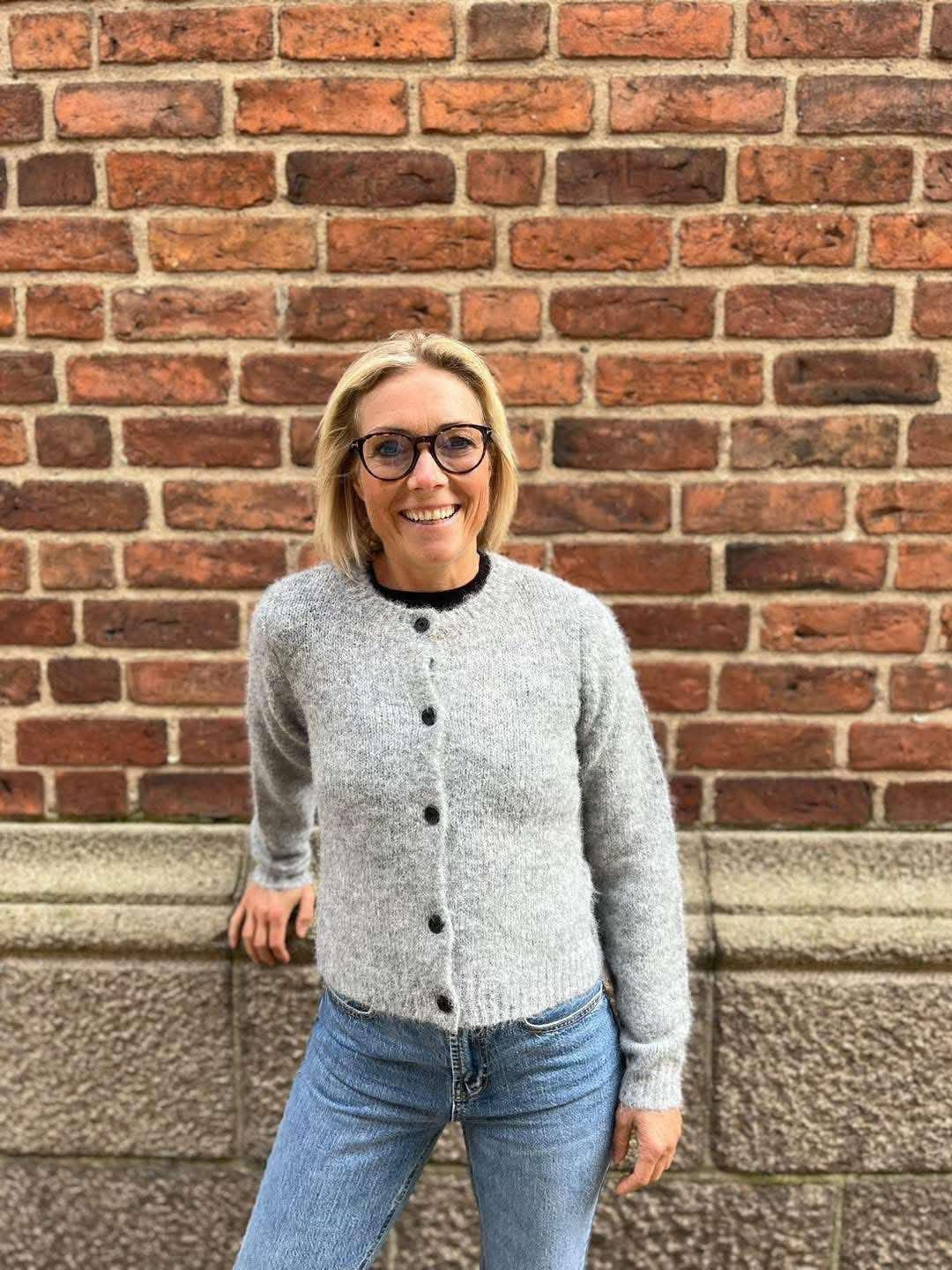 VMNOVAH Knit Cardigan - Medium Grey Melange